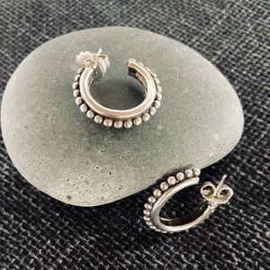 Stephen Dweck sterling hoop earrings